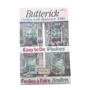 Butterick 5480 VTG 90s Windows Waverly Swags & Jabots Pattern UC FF Easy To Do
