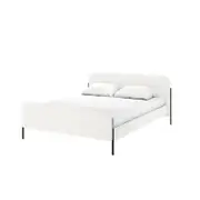 Bonny Boucle Bed Frame - Cream White