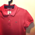 (全新真品)LACOSTE鱷魚，桃粉紅網眼POLO衫休閒上衣