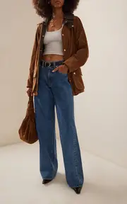 [SLVRLAKE] Mica Rigid Low-Rise Wide-Leg Jeans