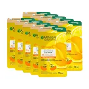 10PK Garnier 5g Eye Mask Skin Active Brightening & Glow Boosting Facial Care