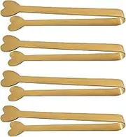 Sugar Cube Clip, Buffet Food Grabber, Heart Shaped Tongs, Non Stick Tongs, Smooth Locking, 12.2x3x1cm, for Buffet, Parties, Coffee, Gatherings
