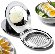 Egg Slicer for Hard Boiled Eggs,Egg Cutter,Strawberry Slicer,Heavy Duty Aluminiu