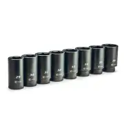 Capri Tools 1/2 in. Drive Jumbo Deep Impact Socket Set, 29 to 36 mm, 8-Piece