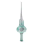 Small Aqua Indent Tree Topper