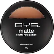 [BYS] Matte Creme Foundation, Medium Beige, 10 g