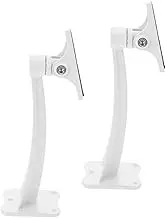 2pcs Security Camera Mount Bracket Sturdy Aluminum Alloy Wall Mount for Outdoor Monitor Cameras Adjustable Angle for Home Office