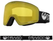 NEW Dragon PXV Snow Goggles-Classic Black-Photochromic Yellow Lens