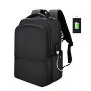 Waterproof Laptop Backpack With Usb Interface For 15 Laptops - Black