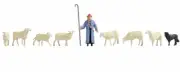 Noch 15748 - Sheep Dog and Shepherd - Set One 1/87th = HO/OO Gauge 2nd ClassPost