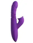Rabbit Vaginal Thrusting Vibrator with Double Dildo Clitoral Stimulator...