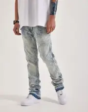 WAIMEA Stacked Men Geometry Blue Wash - Size 32
