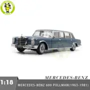 1/18 Mercedes Benz 600 Pullman W100 1963-1981 NZG Blue Diecast Model Toy Car