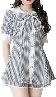 DearMyLove(ディアマイラブ) Dia My Love Women's Retro Mine-Style Clothing Bolero Layered Ruffle Set