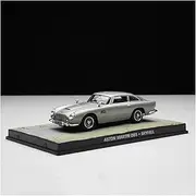 Scale Finished Model Car 1/43 for Aston Martin DB5 Skyfall 007 Simulation Car Model Metal Diecast Vehicle Adult Collection Souvenir Miniature Replica Car