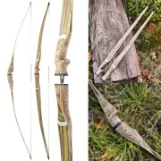 60" 62" 64" Takedown Longbow 20-50lbs Traditional Wooden Bow Archery Hunting