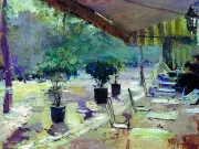 Terrace Cafe Accent Tile Mural Kitchen Bathroom Wall Backsplash 8x6