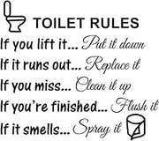 Jiuhong DIY Removable Funny Pictures Man's Woman's Washroom Toilet Bathroom WC Sign, Door Accessories Wall Sticker Home Decor for Kids Living Room Home Decoration