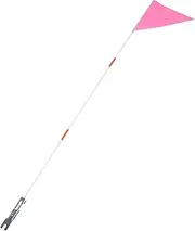 Abaodam Bike Safety Flag with Pole 48in Adjustable Height Heavy Duty Fiberglass Pole Visibility Bike Safety Flag for Cycling