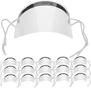 FOMIYES 50pcs Hairdresser Styling Shield Transparent Plastic Facial Protector Salon Haircutting Eye Cover Prevents Hair and Spray from Reaching Eyes