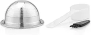 Coffee Capsule for Nespresso Series Coffee Machines Reusable Coffee Filter Pods with Spoon & Brush Refillable Espresso Capsules