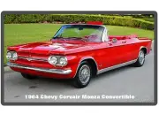 1964 Chevy Corvair Monza Convertible Refrigerator / Tool Box Magnet