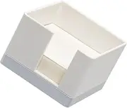 jojofuny 1Set Memo Holder Box Art Desktop Memo Pad Organizer with Memo Pad for Office School Supplies Lightweight and Portable for Notes Appointments and Planning