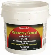 Sodium Silicate Firebrick Refractory Cement, 64-oz.