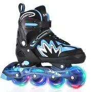 TOMSHOO Toddler Roller Blades Adjustable Fashionable Kids Roller Skates F3A1