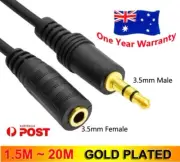 3.5mm Stereo AUX Audio Extension Cable For Samsung Galaxy Note 8 7 6 5 4 3 2 AU