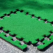 GAIARENA Artificial Turf Mat with Thick EVA Foam Base for Golf Simulator, Gra...