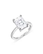 Bloomingdale's Fine Collection Certified Lab Grown Radiant-Cut Diamond Engagement Ring in 18K White Gold, 3.0 ct. t. w.