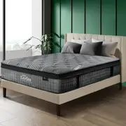 Bedra Queen Mattress 34cm Spring Mattress Euro Top Latex Foam 7 zone