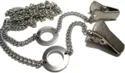 Circle Charm Chain Eyeglass Necklace with Clips, Glasses Strap Lanyard, Non Slip
