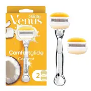 Gillette Venus Comfortglide with Olay Coconut Womens Razor Handle + Blade Ref...