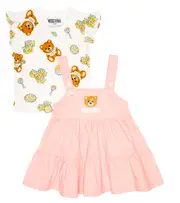 [Moschino Kids] Moschino Kids Baby set of cotton-blend T-shirt and dress M 18-24 pink