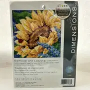 DIMENSIONS Needlepoint Kit Sunflower & Ladybug 5" x 5" Cross Stitch NEW