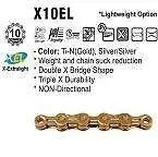 KMC X10EL 10-Speed Chain - Ti-N GOLD - X-Light