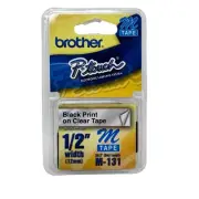 Genuine Brother M131 Black on Clear "M" Tape for P-Touch Labeler1/2"W x 26.2' L