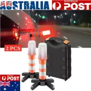 2X Car LED Emergency Warning Light Roadside Flash Flares Beacon Strobe Light AU