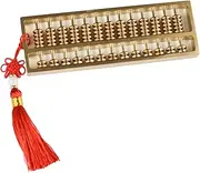 Brass Mini Abacus, Copper Decoration, Chinese Calculator Math Tool for Kids Adults, Gold (09-2)