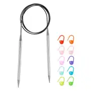 Knitting Needles Size US 10.5 Stainless Steel 39" Circular Needle