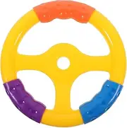 NOLITOY Car Steering Wheel Simulated Driving Fun for Easy Install Steering Wheel Accessory for Swing Cars Fitness Bikes Birthday