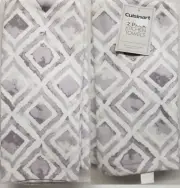 Set of 2 Printed Jumbo Kitchen Towels (18"x28") GREYISH DIAMONDS, Cuisinart, BB