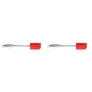 2x Dexas Gadget Silicone 26.5cm Spatula Kitchen Cooking Utensil Scraper Red