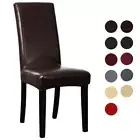 Artificial PU Fabric Leather Dining Chair Covers for Home Decorative