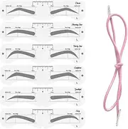 KKPLZZ Plastic Eyebrow Mould, Soft Eyebrow Shaping PEVA DIY Makeup Template with Elastic Band, Eyebrow Shaping Assistants for Makeup