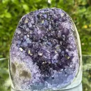 694g 9x9x7cm Grade A+ Big Smooth Crystal Purple Amethyst Geode from Uruguay