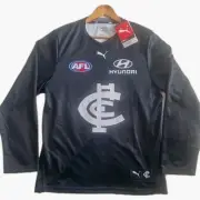 Carlton Blues AFL Jersey Puma Size L Men's L/S 2024 *NEW WITH TAGS*