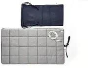 shieldgreen Grounding Kit Pad Pouch (Navy)-Sanitary Stainless Steel Fabric, 25x13inch, grounding mat
